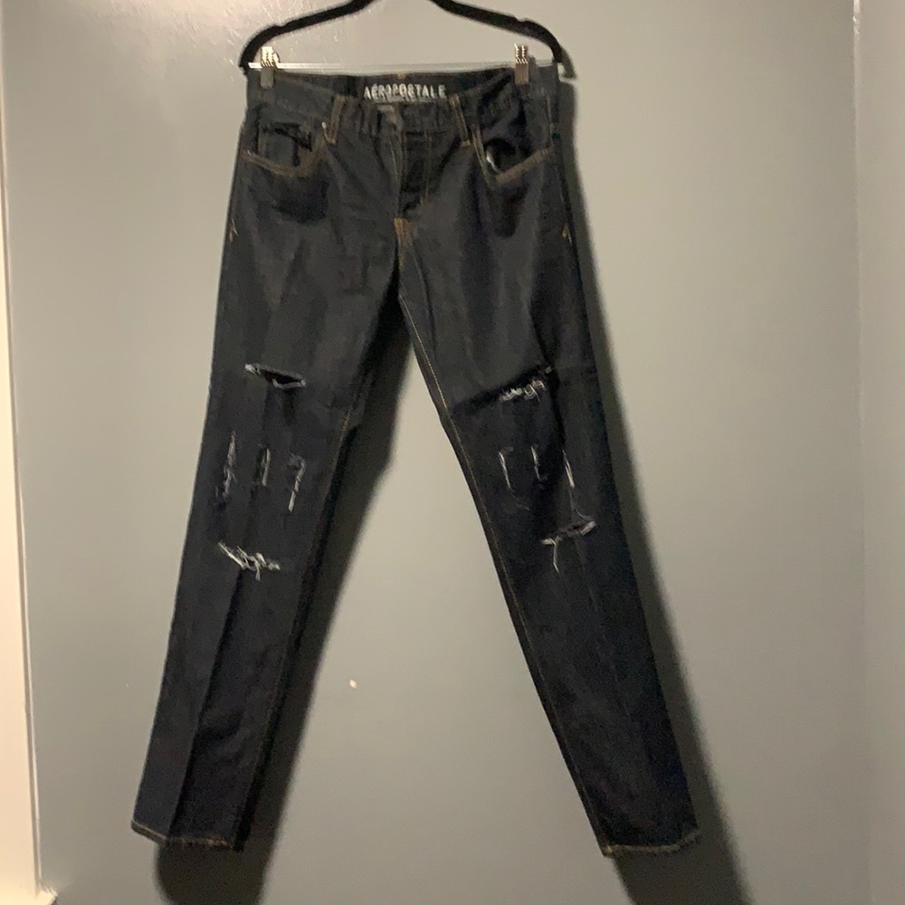 Men size 32/32 distressed deep blue Jean by Aeropostale